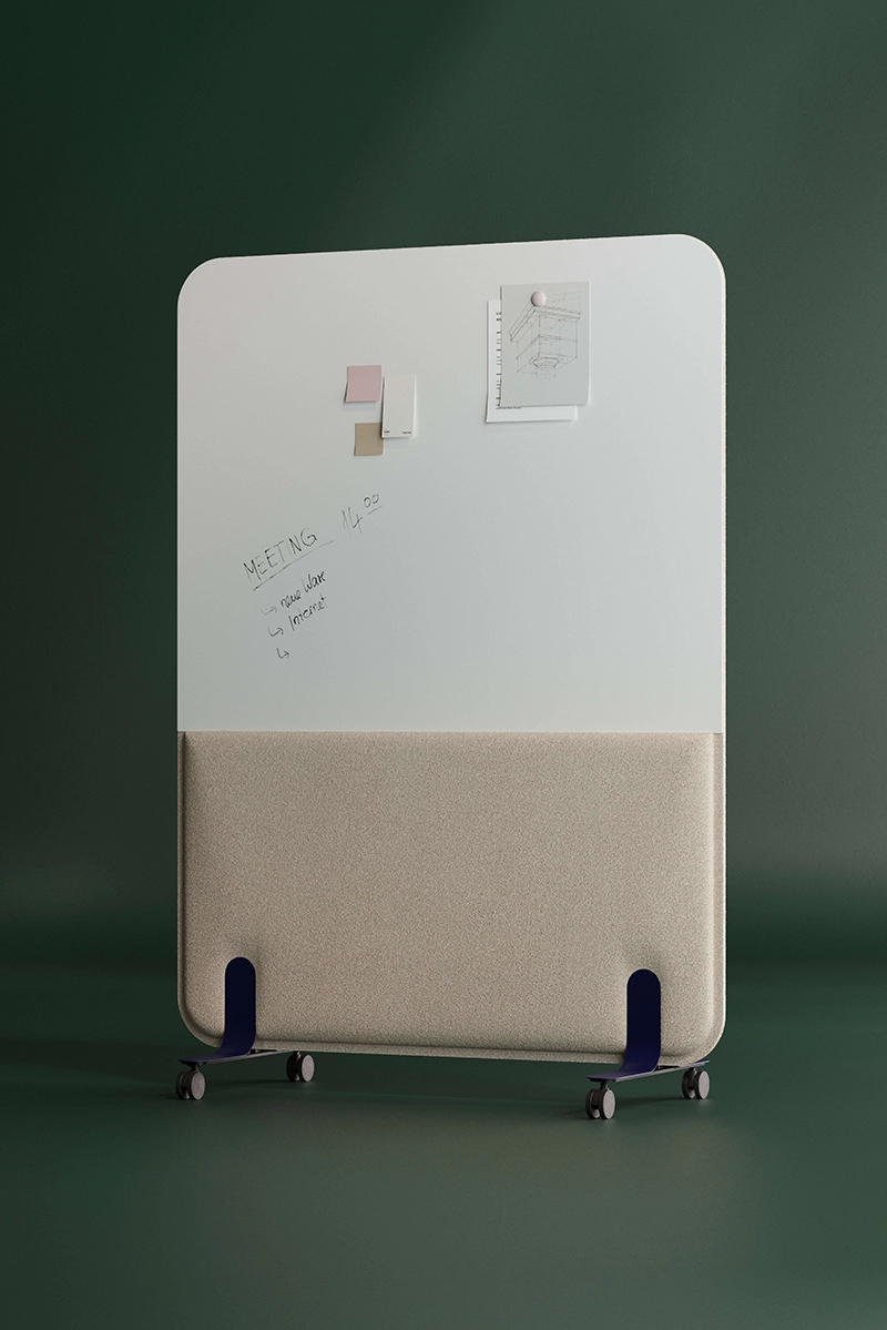 Jasper Free Standing Room Divider With Whiteboard